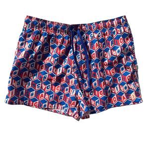 Adidas X Farm Rio CLX Geometric Swim Shorts Men’s Large Blue Red